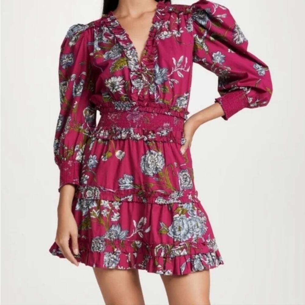 Love the Label Wanda Print Smocked Waist Short Dress, Tuckernuck, Anthro, Small